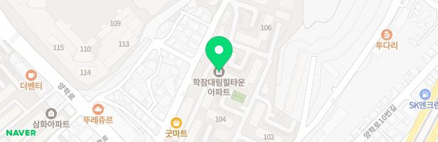 대림힐타운 107동 뒤 어린이 놀이터 지도 이미지