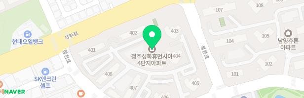 성화휴먼시아4단지 제1놀이터(407동앞) 지도 이미지