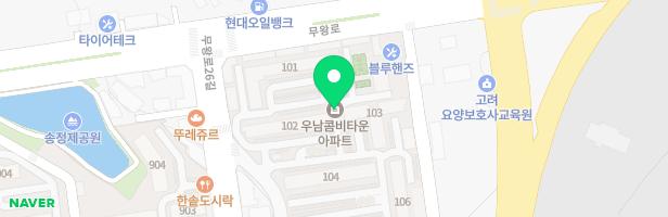 우남콤비타운 106동 지도 이미지
