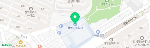 창영초등학교 지도 이미지