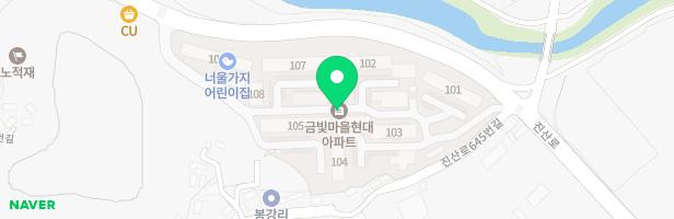 진주현대금빛마을 - ②103동 앞 지도 이미지