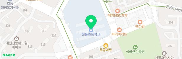 대전천동초등학교 놀이터 지도 이미지