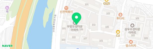 우방오성타운 놀이터 지도 이미지
