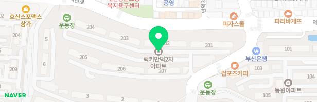 럭키만덕2차아파트 어린이놀이터 지도 이미지