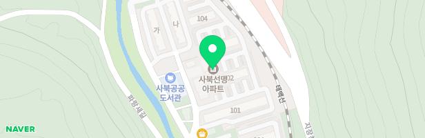 사북선명1차아파트 101동옆 지도 이미지