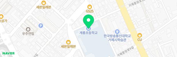 계룡초등학교(병설유치원통합) 놀이시설 지도 이미지