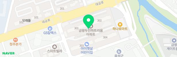 두진하트리움3차아파트 302동과 304동 사이 놀이시설 지도 이미지