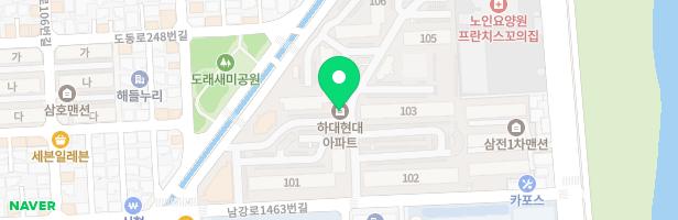 하대현대아파트 - ① 105동 앞 지도 이미지