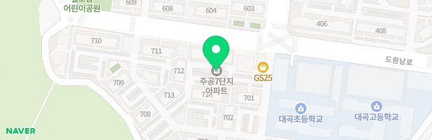 산새마을아파트 놀이터2(707동 앞) 지도 이미지