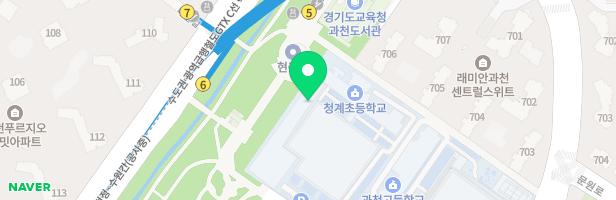 청계초등학교 병설유치원 놀이터 지도 이미지