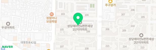 성당 래미안 e편한세상 108동 앞 공룡놀이터 지도 이미지