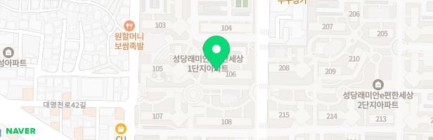 성당 래미안 e편한세상 105동 앞 원형 놀이터 지도 이미지