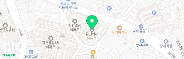 감천현대아파트 놀이시설 지도 이미지