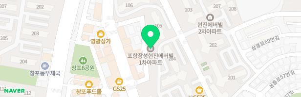 장성 현진에버빌아파트 106동 앞 지도 이미지