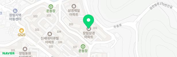장림삼경아파트 101동 옆 놀이터 지도 이미지