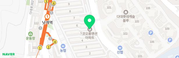코오롱아파트 1동 옆 놀이시설 지도 이미지