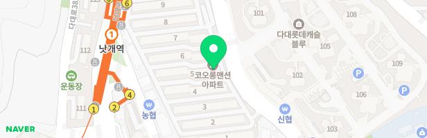 코오롱아파트 9동 옆 놀이시설 지도 이미지