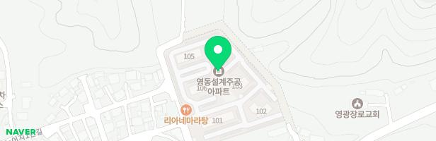 영동설계리주공아파트 어린이놀이터 지도 이미지