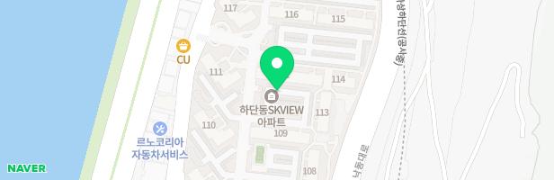하단SK뷰아파트 101동옆 놀이시설 지도 이미지