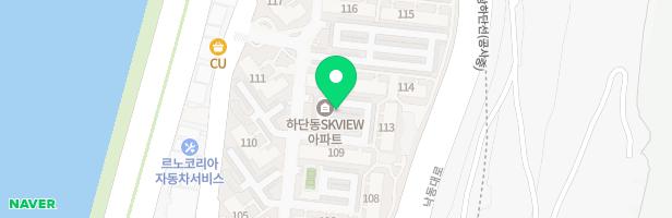하단SK뷰아파트 107동옆 놀이시설 지도 이미지