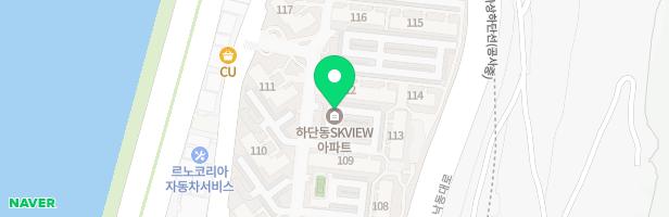 하단SK뷰아파트 113동뒤 놀이시설 지도 이미지