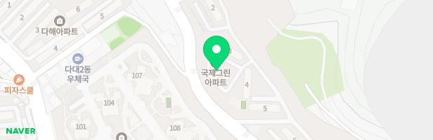 국제그린아파트 3동옆 놀이시설 지도 이미지