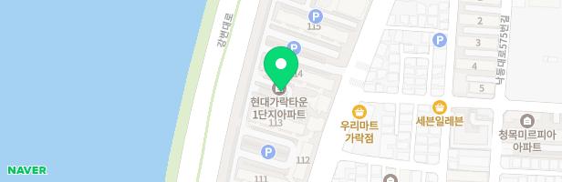 가락타운1단지 110동앞 놀이시설 지도 이미지