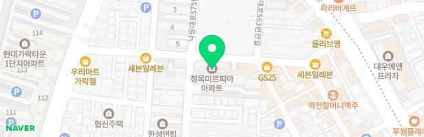 청목미르피아아파트 놀이시설 지도 이미지