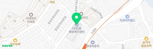 다대롯데캐슬몰운대아파트 312동앞 놀이시설 지도 이미지