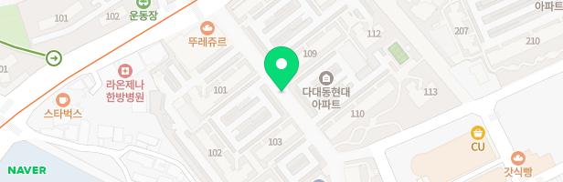 다대현대아파트 어린이놀이터-1 (101동옆) 지도 이미지