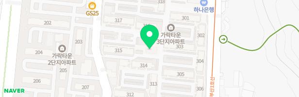 가락타운2,3단지 316동 놀이시설 지도 이미지