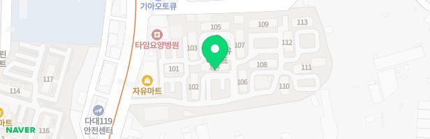 다대자유아파트 101동 뒤 놀이시설 지도 이미지
