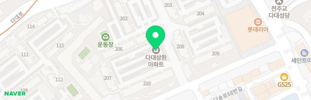 다대삼환아파트 209동 앞 놀이시설 지도 이미지