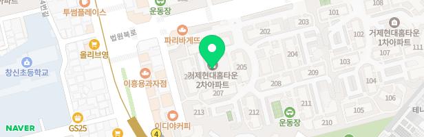거제2차 현대홈타운 어린이놀이터-1 (205동앞) 지도 이미지