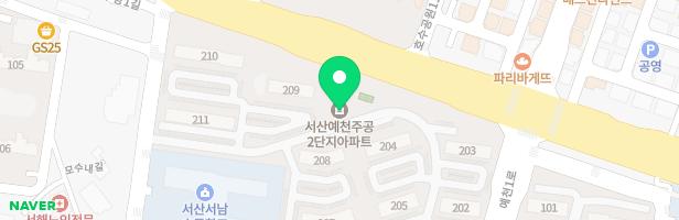 예천주공아파트 2단지 209동 어린이놀이터 지도 이미지