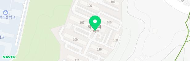 백석현대아파트 102동 앞 놀이시설(1놀이터) 지도 이미지