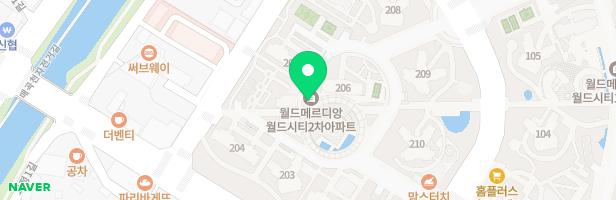 월드메르디앙2단지 어린이놀이시설3(210동) 지도 이미지