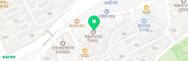 우성3차 301동-9호 뒤 지도 이미지
