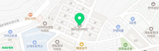 80재송시영아파트 18동옆 놀이터 지도 이미지