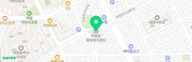 박달1동 쌈지공원 지도 이미지
