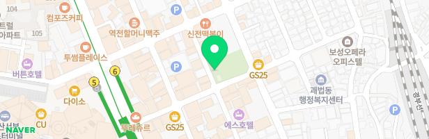 창날공원 놀이터 지도 이미지