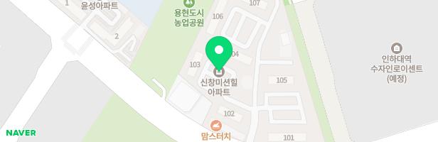 용현동 신창미션힐아파트 하늘놀이시설 지도 이미지