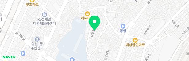 영도초등학교 운동장 앞 놀이터 지도 이미지