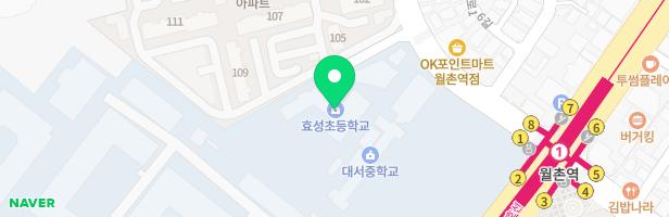 효성초등학교 어린이 놀이시설 지도 이미지
