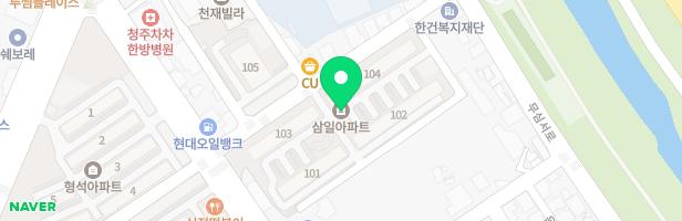 운천무지개삼일아파트 103동 옆 지도 이미지