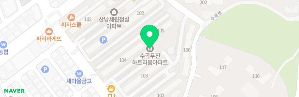 수곡두진하트리움아파트 101동 앞 지도 이미지