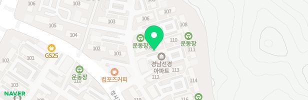 해운대경남선경아파트 114동 옆 놀이터 지도 이미지