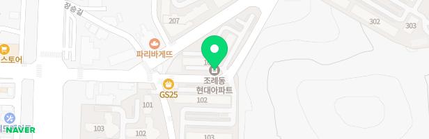조례현대1차 101동 놀이터 지도 이미지