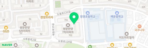 쌍문한양7차 703동 옆 지도 이미지