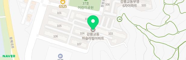 강릉부영3차아파트 놀이터 지도 이미지